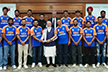 Team India meets Prime Minister Narendra Modi in New Delhi after T20 World Cup triumph